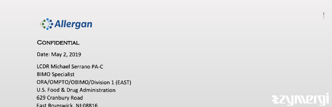 FDANews 483R Allergan PLC Apr 11 2019 top