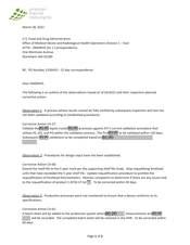 FDAzilla 483 Response American Thermal Instruments, Moraine | 2022