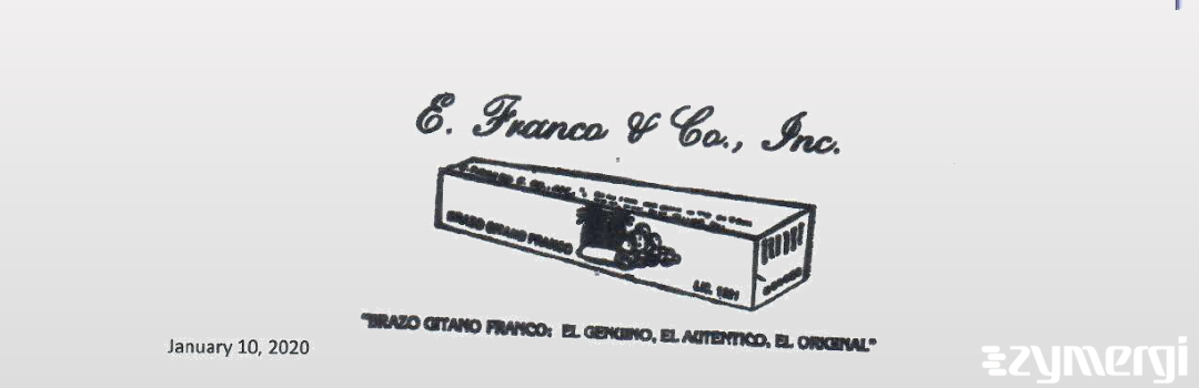 FDANews 483R E. Franco & Co. Inc Dec 19 2019 top