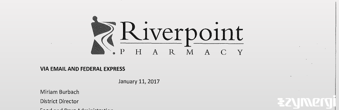 FDANews 483R First Pharma Associates LLC dba Riverpoint Pharmacy Dec 16 2016 top