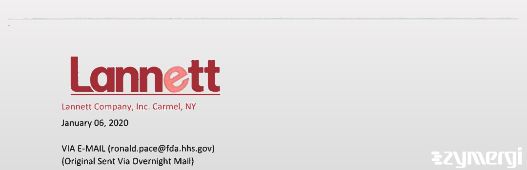 FDANews 483R Lannett Company Inc. Dec 16 2019 top