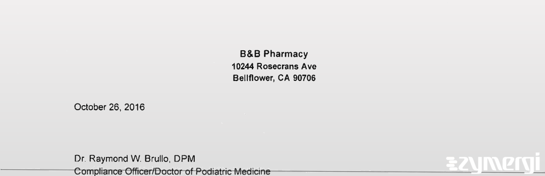 FDANews 483R Pacific Healthcare, Inc dba B&B Pharmacy Aug 18 2015 top