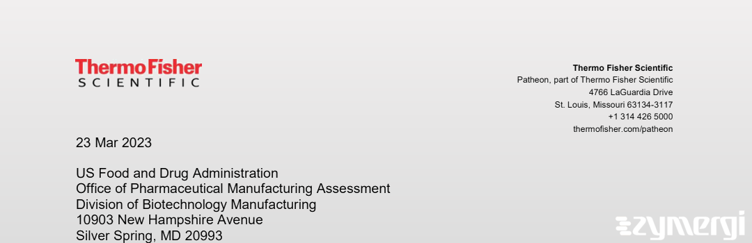 FDANews 483R Patheon Biologics LLC Mar 2 2023 top