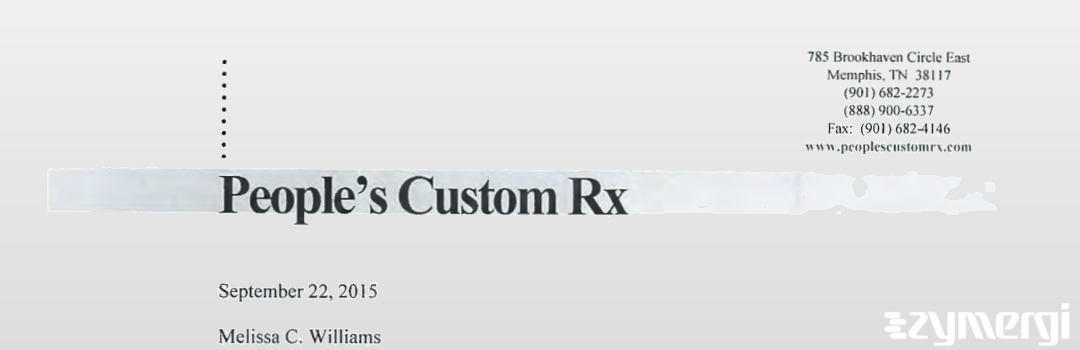 FDANews 483R People's Custom Rx and Clinical Care, LLC Jul 29 2015 top