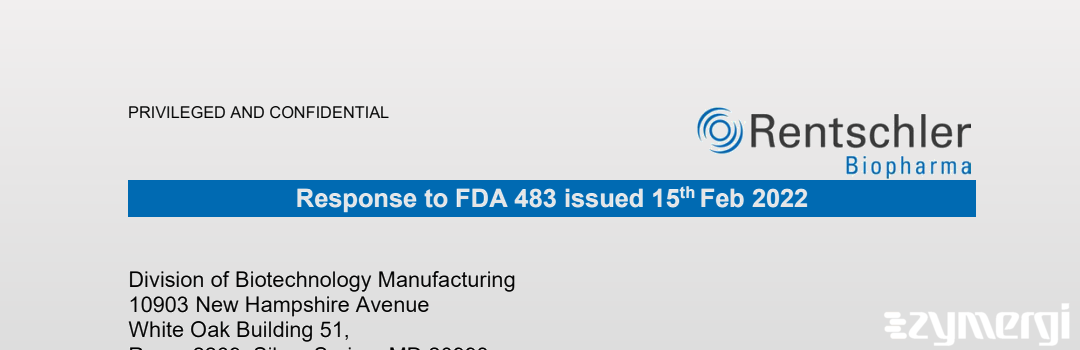 FDANews 483R Rentschler Biopharma SE Feb 15 2022 top