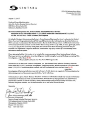 483 Response Sentara Enterprises, Chesapeake | July 2015