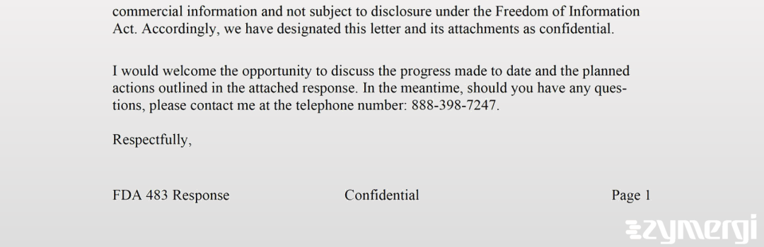 Juanita P. Versace FDA Investigator Kristina L. Conroy FDA Investigator Christina K. Theodorou FDA Investigator