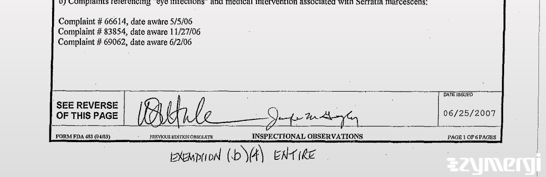 Jennifer M. Gogley FDA Investigator William S. Vitale FDA Investigator