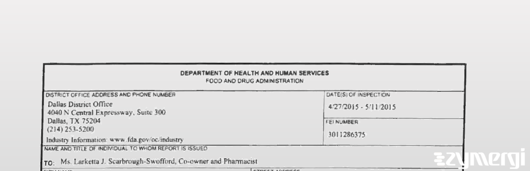 FDANews 483 Abrams Royal Pharmacy II, LLC May 11 2015 top