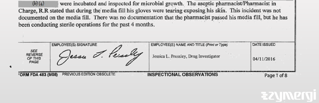 Jessica L. Pressley FDA Investigator 