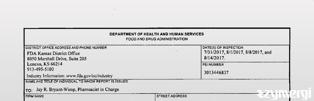 FDANews 483 Accurate RX Pharmacy Consulting LLC Aug 14 2017 top