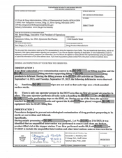 FDAzilla FDA 483 Ajinomoto Althea, San Diego | September 2023