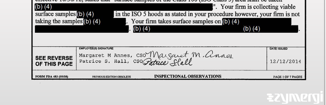 Lisa R. Jennings FDA Investigator Lucas B. Leake FDA Investigator 