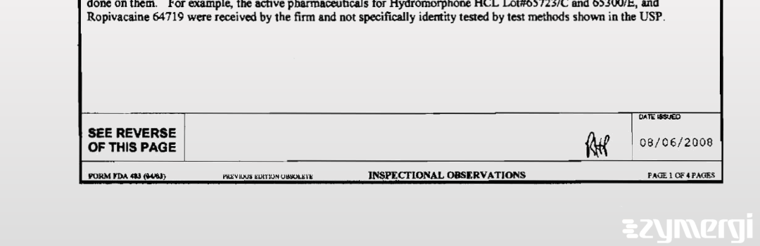 Debra M. Emerson FDA Investigator Richard H. Penta FDA Investigator 