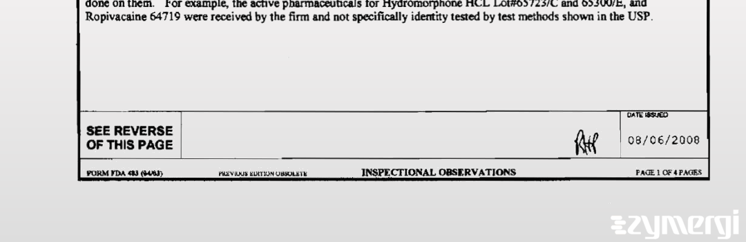 Debra M. Emerson FDA Investigator Richard H. Penta FDA Investigator