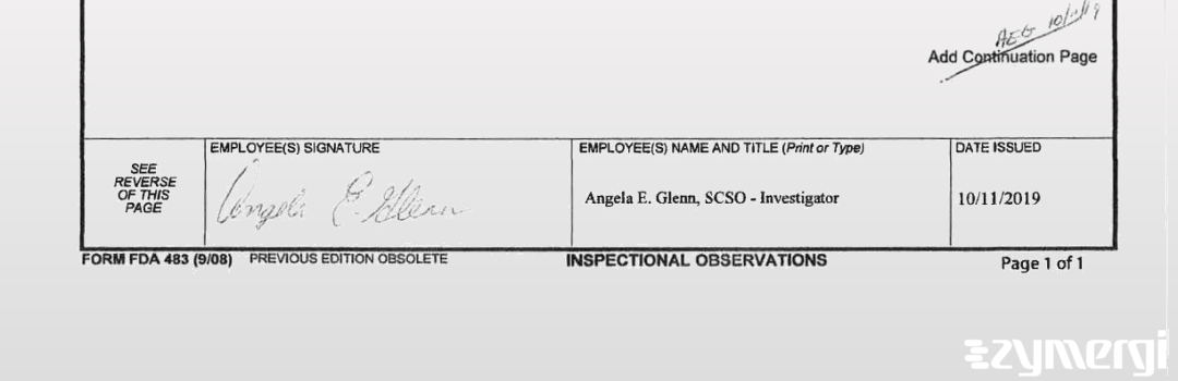 Angela E. Glenn FDA Investigator