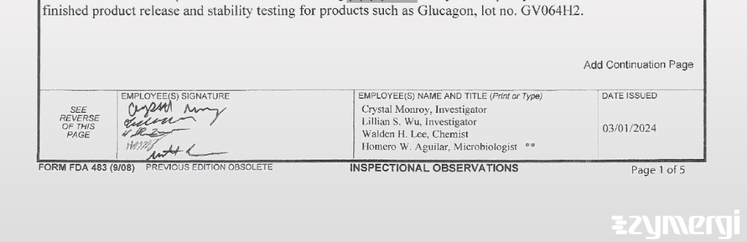 Crystal Monroy FDA Investigator Uttaniti Limchumroon FDA Investigator Walden H. Lee FDA Investigator Lillian S. Wu FDA Investigator Rachel C. Stanton FDA Investigator Michael T. Cyrus FDA Investigator Homero W. Aguilar FDA Investigator 