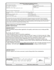 FDA 483 Apothecary Pharma, Cary | May 2025