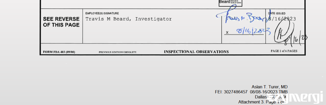 Travis M. Beard FDA Investigator