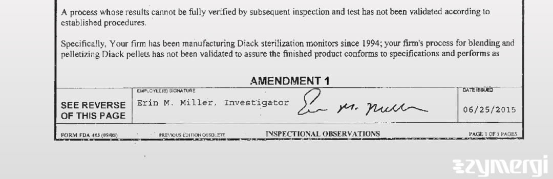 Erin M. Miller FDA Investigator