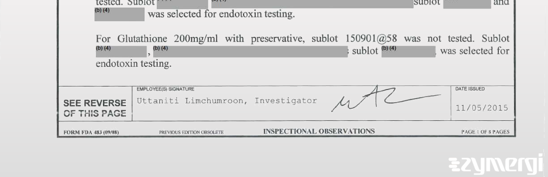 Darren S. Brown FDA Investigator Uttaniti Limchumroon FDA Investigator 