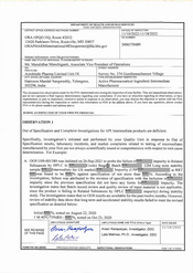 FDAzilla FDA 483 Aurobindo Pharma, Doultabad | November 2022