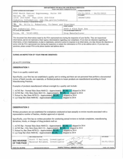 FDAzilla FDA 483 B & P Industrial, Tulsa | April 2015