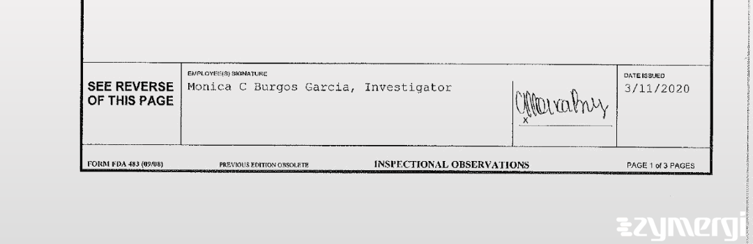 Monica C. Burgos Garcia FDA Investigator Burgos Garcia, Monica C FDA Investigator 