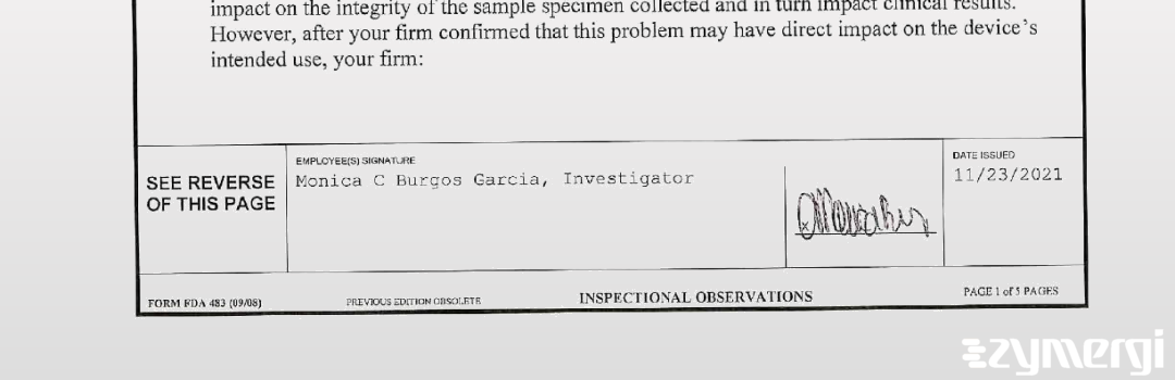 Monica C. Burgos Garcia FDA Investigator Burgos Garcia, Monica C FDA Investigator 