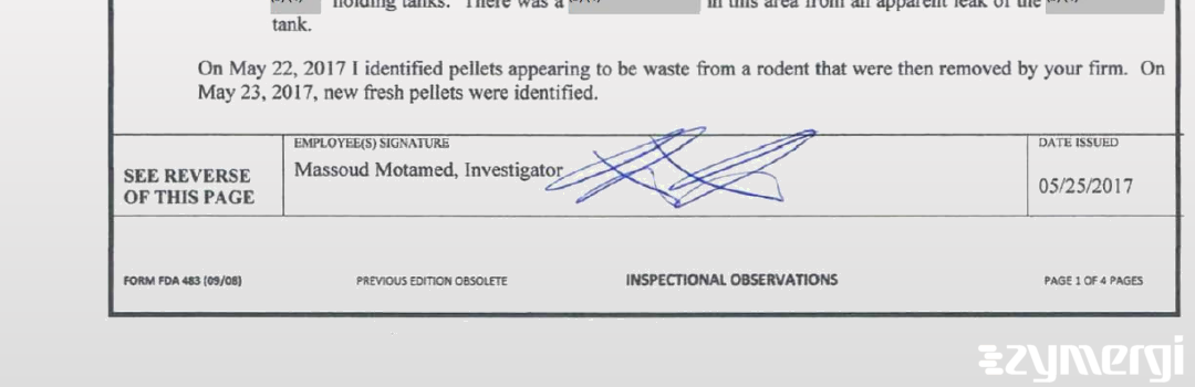 Massoud Motamed FDA Investigator