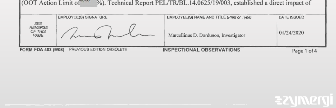 Marcellinus D. Dordunoo FDA Investigator 