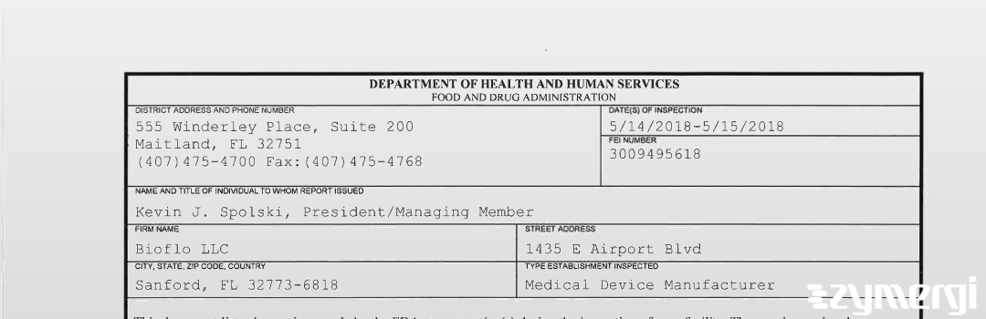 FDANews 483 Bioflo LLC May 15 2018 top