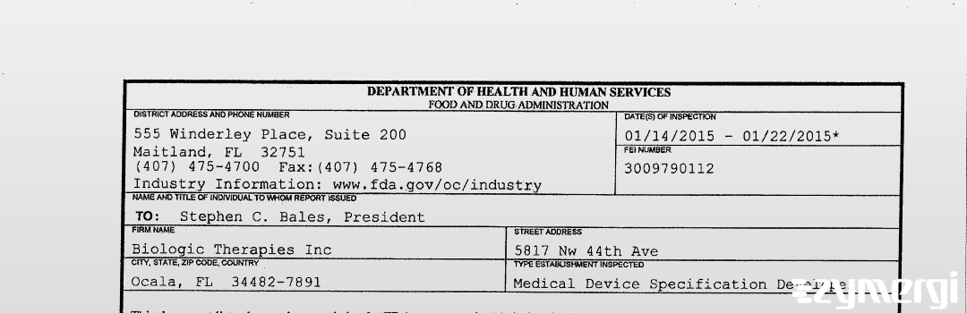 FDANews 483 Scorpion Medical Inc Jan 22 2015 top