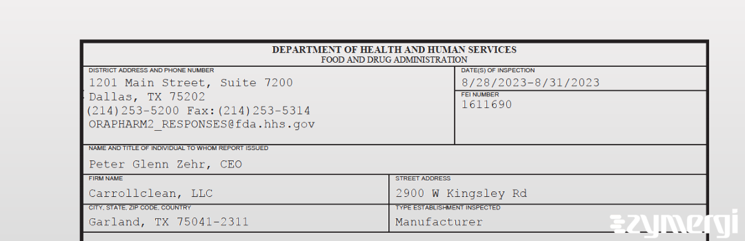 FDANews 483 Biomerics, LLC Aug 25 2023 top