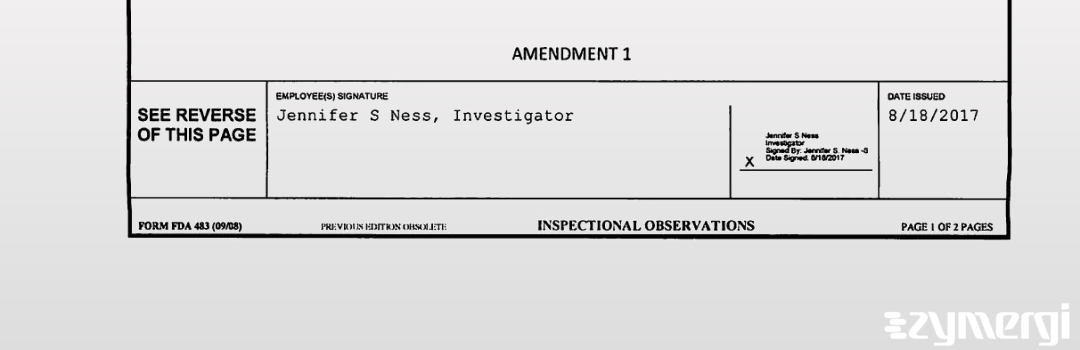 Jennifer S. Ness FDA Investigator 