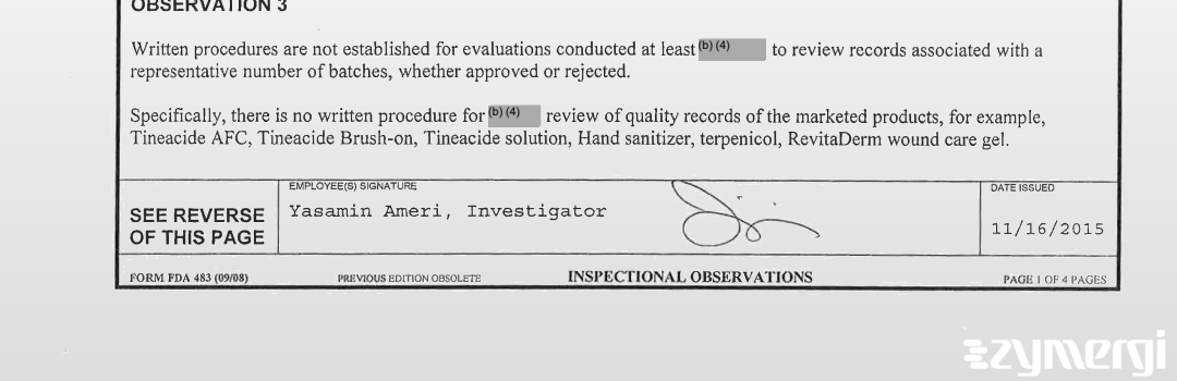 Yasamin Ameri FDA Investigator