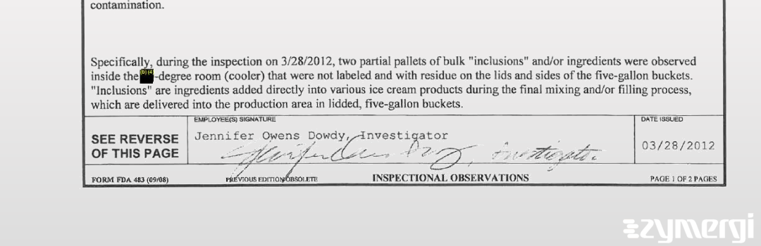 Jennifer Owens Dowdy FDA Investigator Owens Dowdy, Jennifer FDA Investigator 