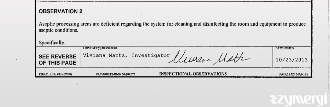 Viviana Matta FDA Investigator