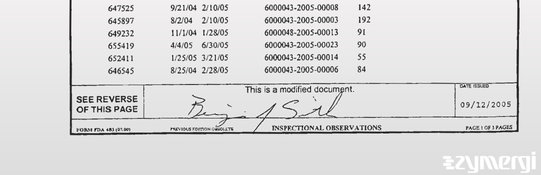 Benjamin J. Smith FDA Investigator 