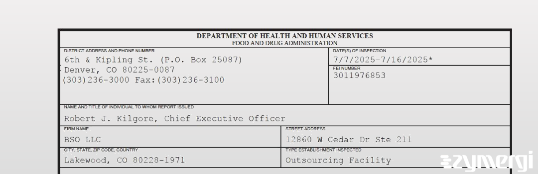FDANews 483 BSO LLC Jul 16 2025 top