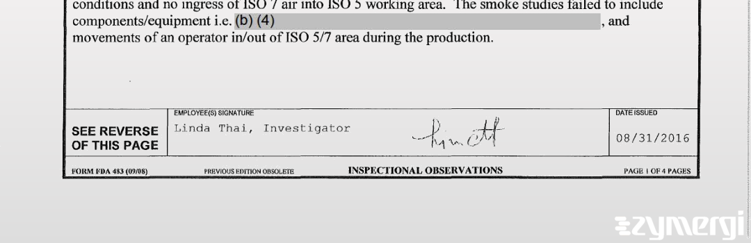 Linda Thai FDA Investigator