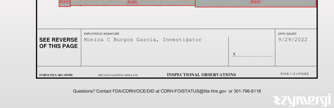 Monica C. Burgos Garcia FDA Investigator Burgos Garcia, Monica C FDA Investigator 