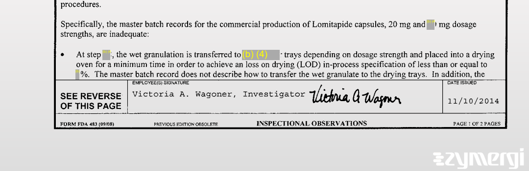 Victoria A. Wagoner FDA Investigator
