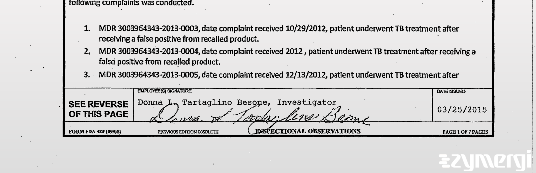 Donna L. Besone FDA Investigator