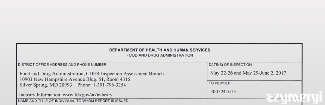 FDANews 483 Celltrion Inc. Jun 2 2017 top