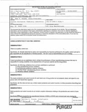 FDAzilla FDA 483 Clarcon Biological Chemistry Laboratory, Roy | 2009