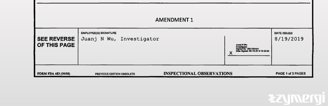 Juanj Wu FDA Investigator Juanj N. Wu FDA Investigator 