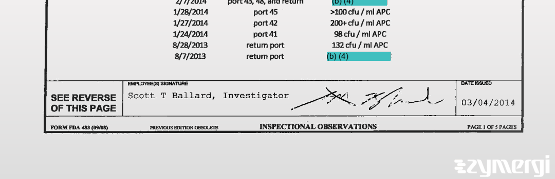 Scott T. Ballard FDA Investigator 