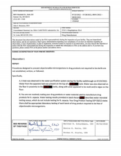 FDAzilla FDA 483 Consolidated Chemical, Saint Louis | August 2022