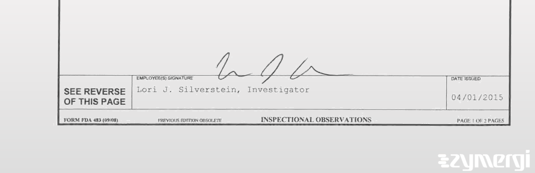 Lori J. Silverstein FDA Investigator